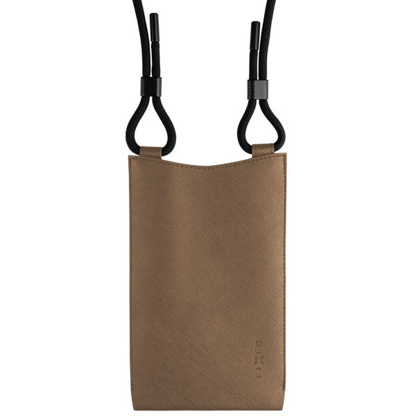 Fixed - Universal Shoulder Bag Verona (FIXVER-CO) - for Mobile Phones 7 - Coffee