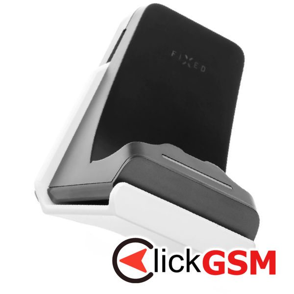 Fixed - Wall Stand (FIXPS5-HCD-BW) - for PS5 Controller and Headphones, with Charging Dock, LED, Triple Protection - Black