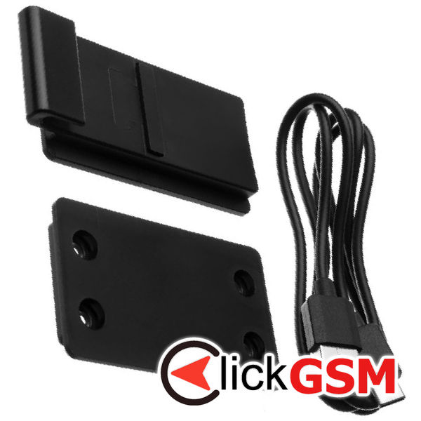 Fixed - Wall Stand (FIXPS5-HCD-BW) - for PS5 Controller and Headphones, with Charging Dock, LED, Triple Protection - Black