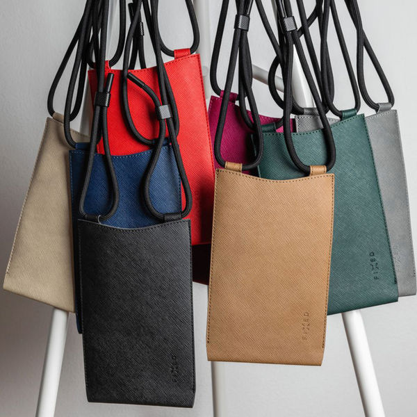 Fixed - Universal Shoulder Bag Verona (FIXVER-LGYL) - for Mobile Phones 7 - Light Yellow