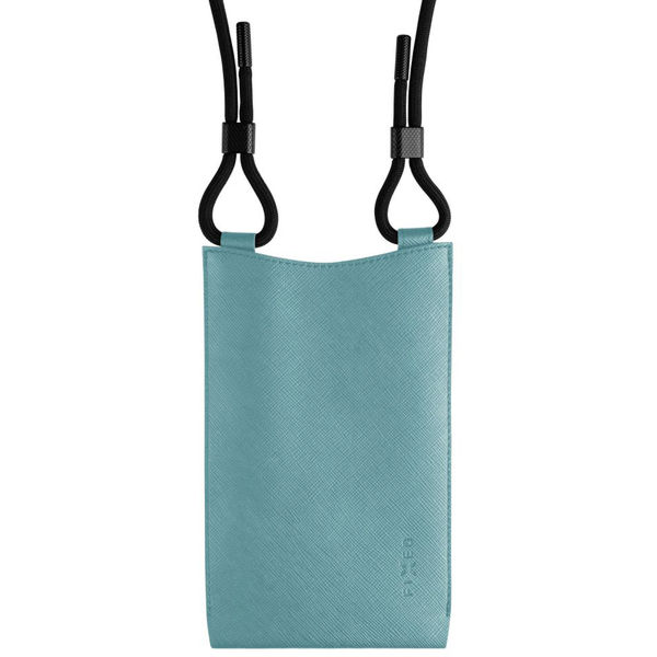 Fixed - Universal Shoulder Bag Verona (FIXVER-LGTU) - for Mobile Phones 7 - Light Turquoise