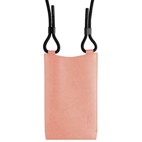 Fixed - Universal Shoulder Bag Verona (FIXVER-PEA) - for Mobile Phones 7 - Peach