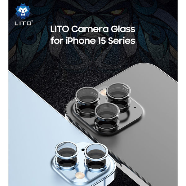 Lito - S+ Camera Glass Protector - iPhone 14 - Blue