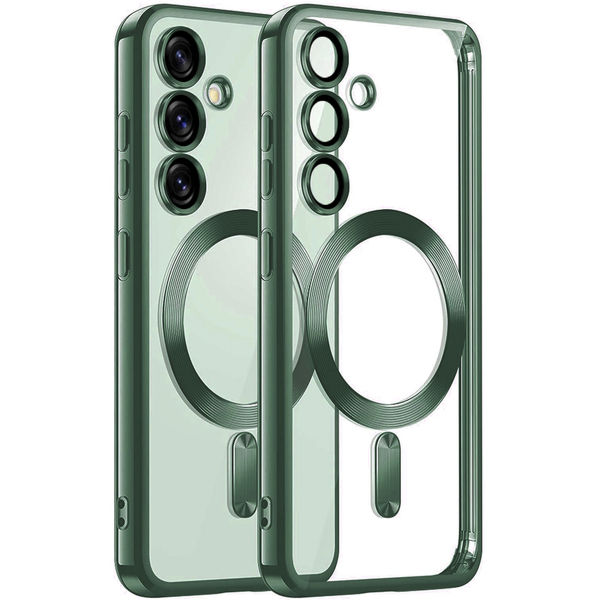 Techsuit - Luxury Crystal MagSafe - Samsung Galaxy S25 - Deep Green