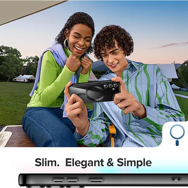 Techsuit - Luxury Crystal MagSafe - Samsung Galaxy S25 - Light Green