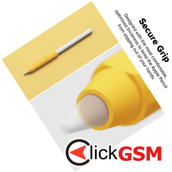 Ringke - Silicone Drafting Grip Holder - for Apple Pencil, Easy to Attach, Durable Elasticity - Pink Sand