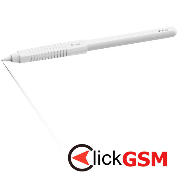 Ringke - Silicone Drafting Grip Holder - for Apple Pencil, Easy to Attach, Durable Elasticity - White