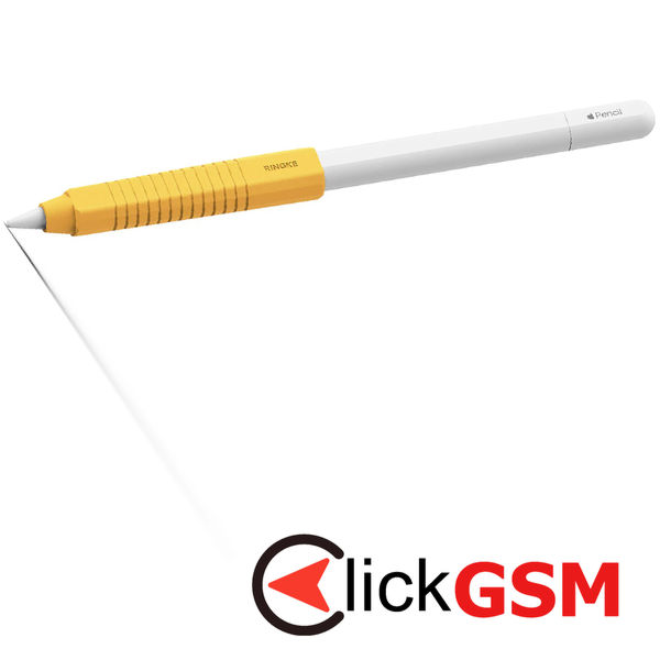 Ringke - Silicone Drafting Grip Holder - for Apple Pencil, Easy to Attach, Durable Elasticity - Yellow