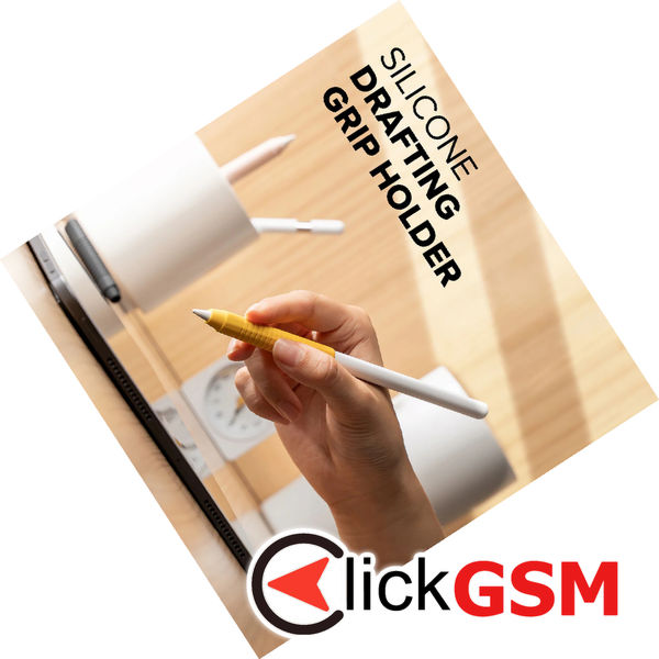 Ringke - Silicone Drafting Grip Holder - for Apple Pencil, Easy to Attach, Durable Elasticity - Black