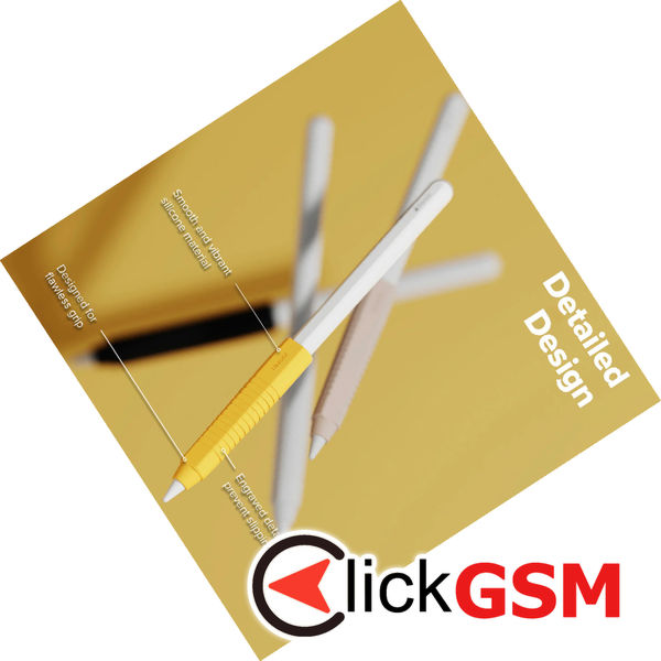 Ringke - Silicone Drafting Grip Holder - for Apple Pencil, Easy to Attach, Durable Elasticity - Black