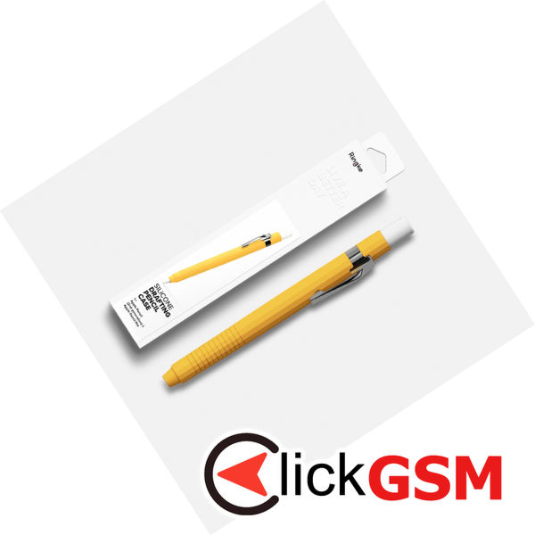 Ringke - Silicone Drafting Pencil Case - for Apple Pencil 2nd Generation / Pro, Easy to Attach, Durable Elasticity - White