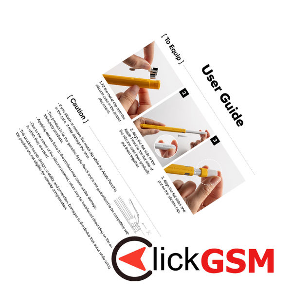 Ringke - Silicone Drafting Pencil Case - for Apple Pencil 2nd Generation / Pro, Easy to Attach, Durable Elasticity - Black