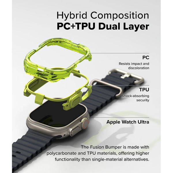 Ringke - Fusion Bumper - Apple Watch Ultra / Ultra 2 - Neon Orange