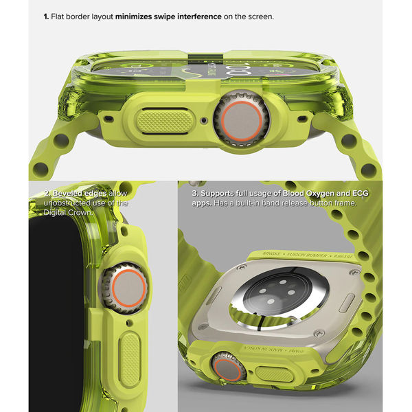 Ringke - Fusion Bumper - Apple Watch Ultra / Ultra 2 - Neon Orange