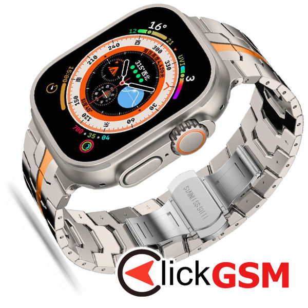 Techsuit - Watchband (W063) - Huawei Watch GT 2 (46mm)/GT 2 Pro/GT 3 Pro (46mm)/Ultimate, Xiaomi Watch S1 - Titanium Orange