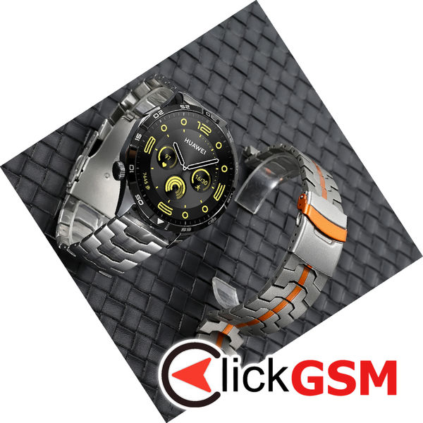 Techsuit - Watchband (W063) - Huawei Watch GT 2 (46mm)/GT 2 Pro/GT 3 Pro (46mm)/Ultimate, Xiaomi Watch S1 - Titanium Orange