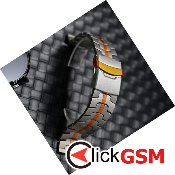 Techsuit - Watchband (W063) - Huawei Watch GT 2 (46mm)/GT 2 Pro/GT 3 Pro (46mm)/Ultimate, Xiaomi Watch S1 - Titanium Orange