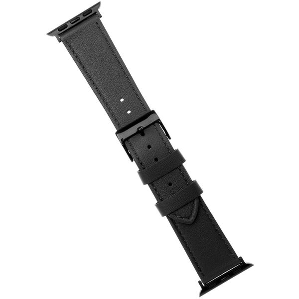 Fixed - Leather Strap 32mm - Apple Watch 1/2/3/4/5/6/7/8/9/10/SE/SE 2 (38/40/41/42mm) - Black