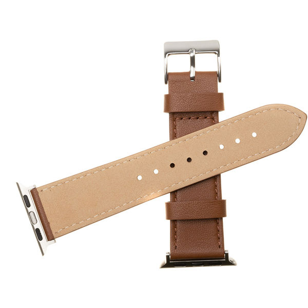 Fixed - Leather Strap 35mm - Apple Watch 1/2/3/4/5/6/7/8/9/10/SE/SE 2/Ultra/Ultra 2 (42/44/45/46/49mm) - Brown
