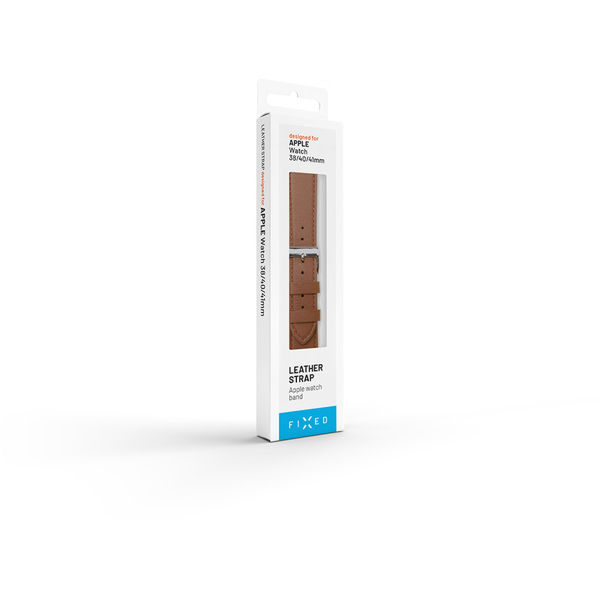 Fixed - Leather Strap 35mm - Apple Watch 1/2/3/4/5/6/7/8/9/10/SE/SE 2/Ultra/Ultra 2 (42/44/45/46/49mm) - Brown