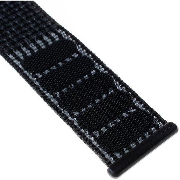 Fixed - Nylon Strap 35mm - Apple Watch 1/2/3/4/5/6/7/8/9/10/SE/SE 2/Ultra/Ultra 2 (42/44/45/46/49mm) - Reflective Black