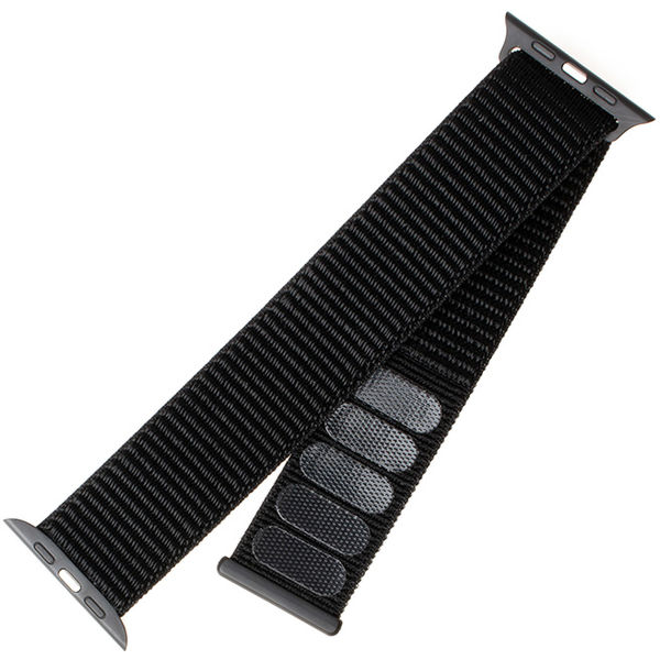 Fixed - Nylon Strap 32mm - Apple Watch 1/2/3/4/5/6/7/8/9/10/SE/SE 2 (38/40/41/42mm) - Black