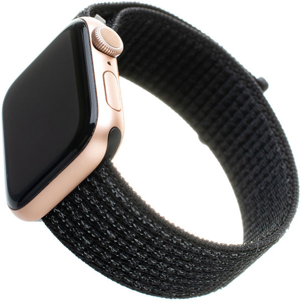 Fixed - Nylon Strap 32mm - Apple Watch 1/2/3/4/5/6/7/8/9/10/SE/SE 2 (38/40/41/42mm) - Reflective Black
