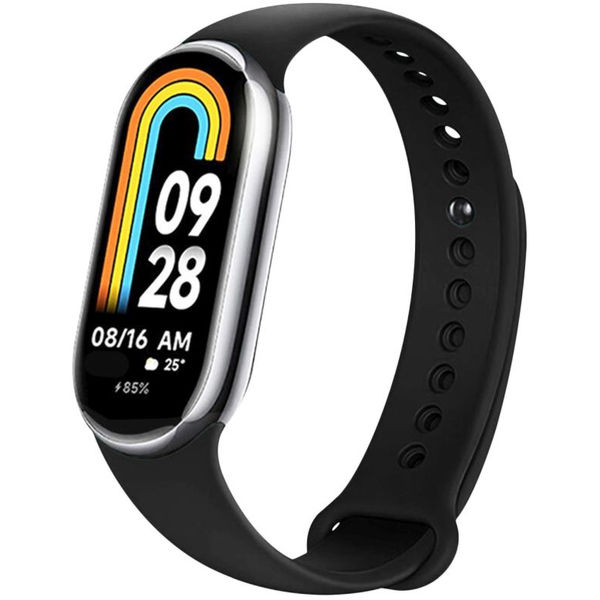 Fixed - Silicone Strap - Xiaomi Mi Band 8 / 8 NFC / 9 / 9 NFC - Black