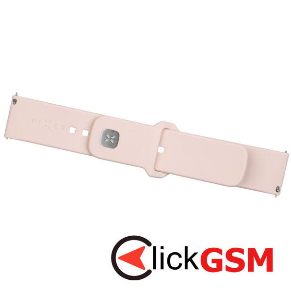 Fixed - Silicone Sporty Strap Set 20mm - Samsung Galaxy Watch 4/5/Active 2, Huawei Watch GT 3 (42mm)/GT 3 Pro (43mm) - Pink