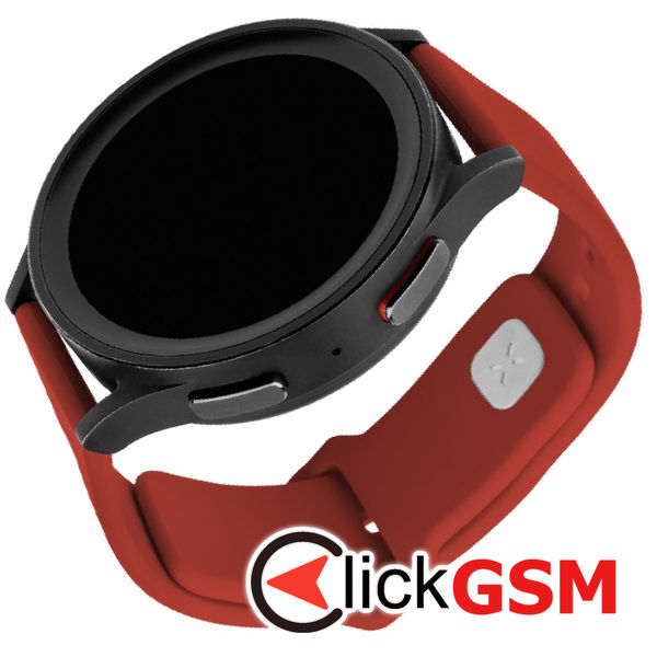 Fixed - Silicone Sporty Strap Set 20mm - Samsung Galaxy Watch 4/5/Active 2, Huawei Watch GT 3 (42mm)/GT 3 Pro (43mm) - Red