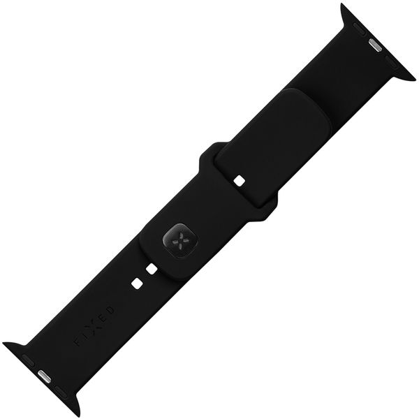 Fixed - Silicone Sporty Strap Set 32mm - Apple Watch 1/2/3/4/5/6/7/8/9/10/SE/SE 2 (38/40/41/42mm) - Black
