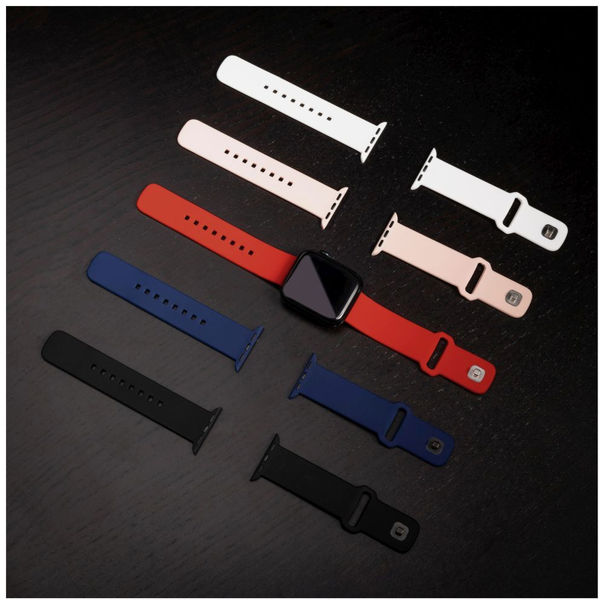 Fixed - Silicone Sporty Strap Set 32mm - Apple Watch 1/2/3/4/5/6/7/8/9/10/SE/SE 2 (38/40/41/42mm) - Pink