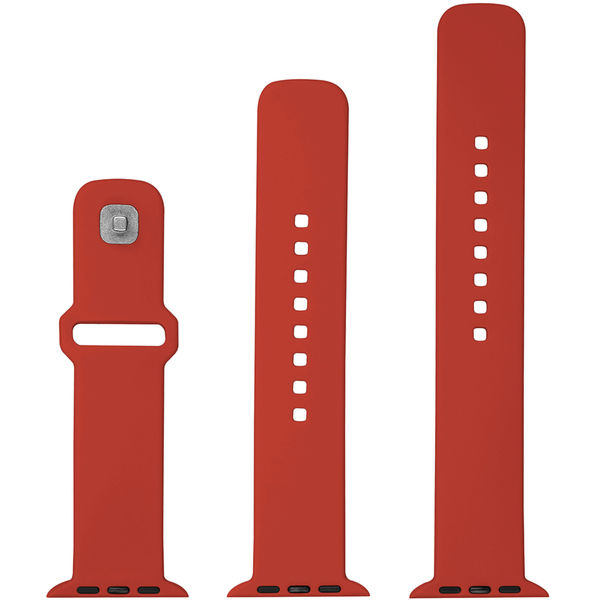 Fixed - Silicone Sporty Strap Set 32mm - Apple Watch 1/2/3/4/5/6/7/8/9/10/SE/SE 2 (38/40/41/42mm) - Red