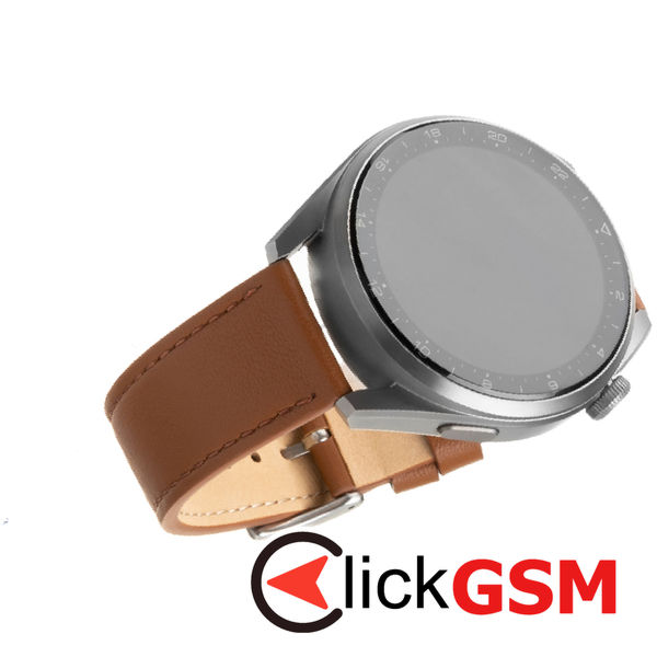 Fixed - Leather Strap 22mm - Huawei Watch GT 2 (46mm)/GT 2 Pro/GT 3 Pro (46mm)/Ultimate, Xiaomi Watch S1 - Brown