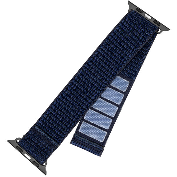 Fixed - Nylon Sporty Strap 35mm - Apple Watch 1/2/3/4/5/6/7/8/9/10/SE/SE 2/Ultra/Ultra 2 (42/44/45/46/49mm) - Dark Blue