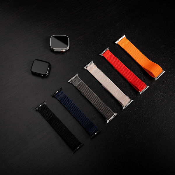 Fixed - Nylon Sporty Strap 32mm - Apple Watch 1/2/3/4/5/6/7/8/9/10/SE/SE 2 (38/40/41/42mm) - Black