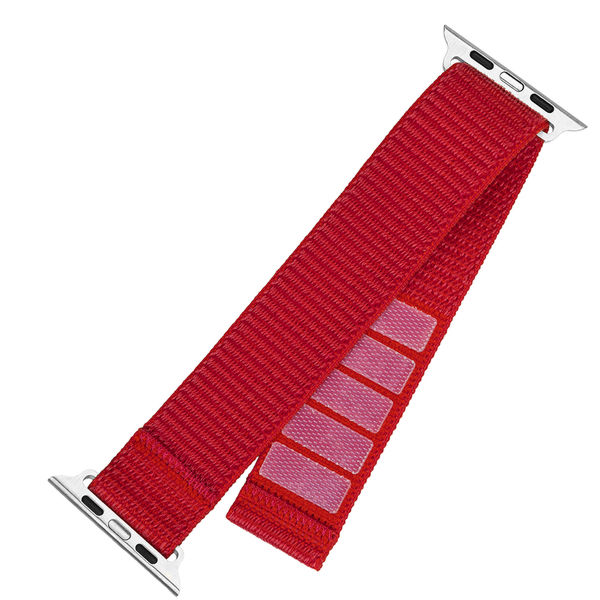 Fixed - Nylon Sporty Strap 32mm - Apple Watch 1/2/3/4/5/6/7/8/9/10/SE/SE 2 (38/40/41/42mm) - Red