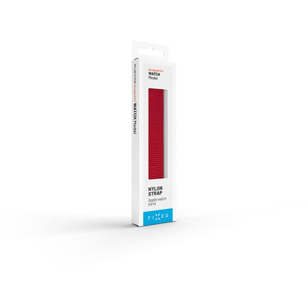 Fixed - Nylon Sporty Strap 32mm - Apple Watch 1/2/3/4/5/6/7/8/9/10/SE/SE 2 (38/40/41/42mm) - Red