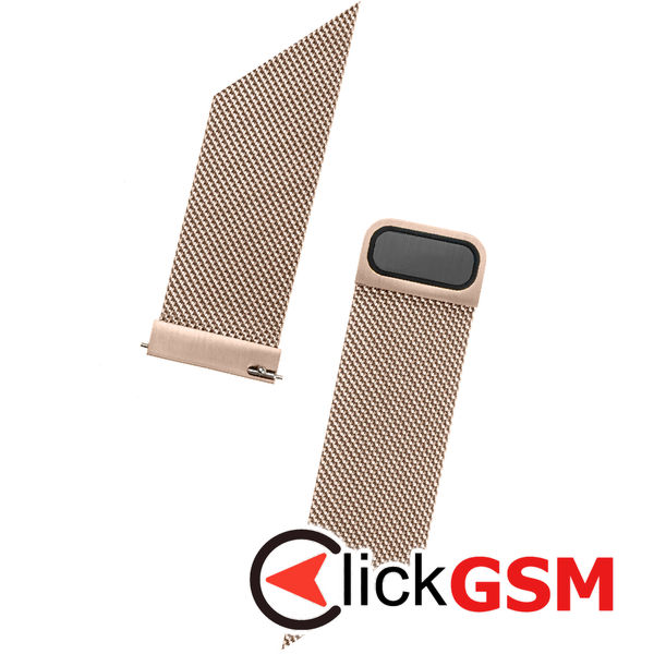 Fixed - Mesh Strap 22mm - Huawei Watch GT 2 (46mm)/GT 2 Pro/GT 3 Pro (46mm)/Ultimate, Xiaomi Watch S1 - Rose Gold