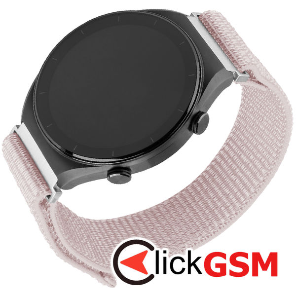 Fixed - Nylon Sporty Strap 20mm - Samsung Galaxy Watch 4/5/Active 2, Huawei Watch GT 3 (42mm)/GT 3 Pro (43mm) - Rose Gold