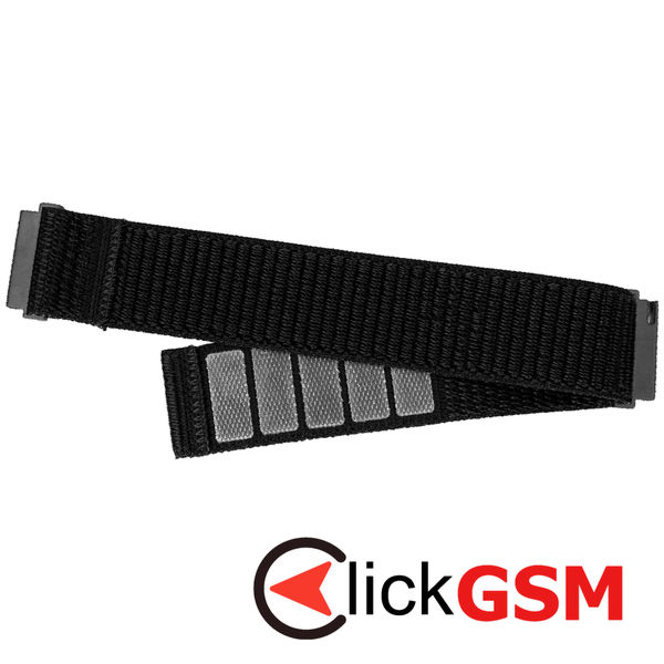 Fixed - Nylon Sporty Strap 22mm - Huawei Watch GT 2 (46mm)/GT 2 Pro/GT 3 Pro (46mm)/Ultimate, Xiaomi Watch S1 - Black