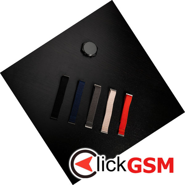 Fixed - Nylon Sporty Strap 22mm - Huawei Watch GT 2 (46mm)/GT 2 Pro/GT 3 Pro (46mm)/Ultimate, Xiaomi Watch S1 - Red