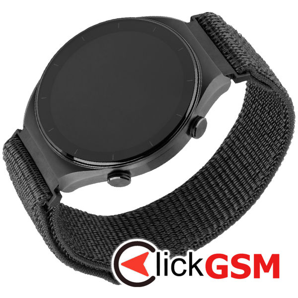 Fixed - Nylon Sporty Strap 22mm - Huawei Watch GT 2 (46mm)/GT 2 Pro/GT 3 Pro (46mm)/Ultimate, Xiaomi Watch S1 - Dark Gray