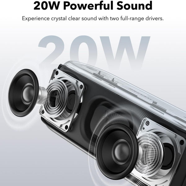 Anker - Wireless Speaker Soundcore Select 2S (A3171011) - True Wireless Stereo, 20W, IPX7 - Black