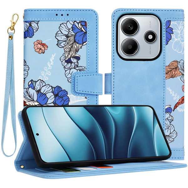 Techsuit - FlipCraft - Xiaomi Redmi Note 14 5G - Vibrant Blue