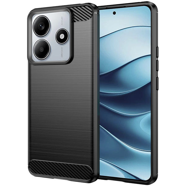 Techsuit - Carbon Silicone - Xiaomi Redmi Note 14 5G - Black