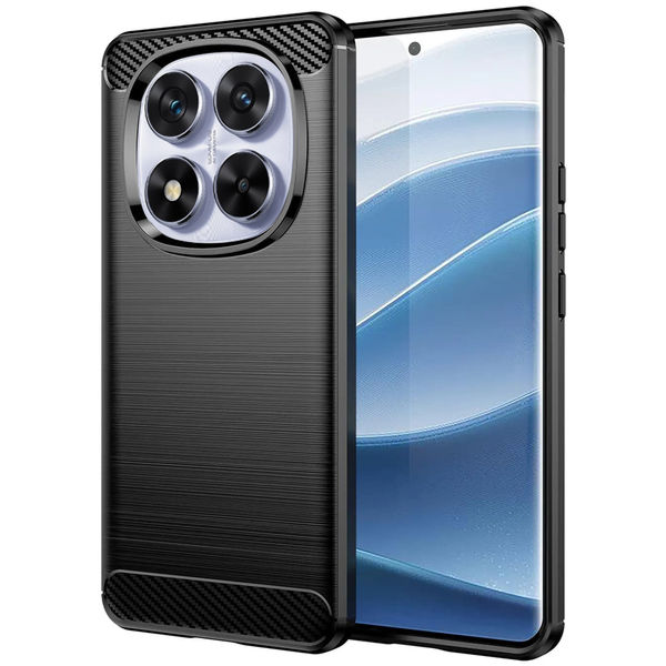 Techsuit - Carbon Silicone - Xiaomi Redmi Note 14 Pro 5G / Poco X7 - Black