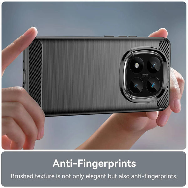 Techsuit - Carbon Silicone - Xiaomi Redmi Note 14 Pro 5G / Poco X7 - Black