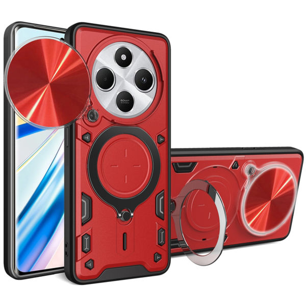 Techsuit - CamGuard Pro - Xiaomi Redmi Note 14 Pro 5G / Poco X7 - Red