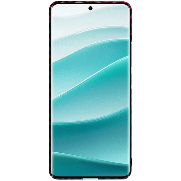 Techsuit - Carbonite FiberShell - Xiaomi Redmi Note 14 Pro 5G / Poco X7 - Red Vortex